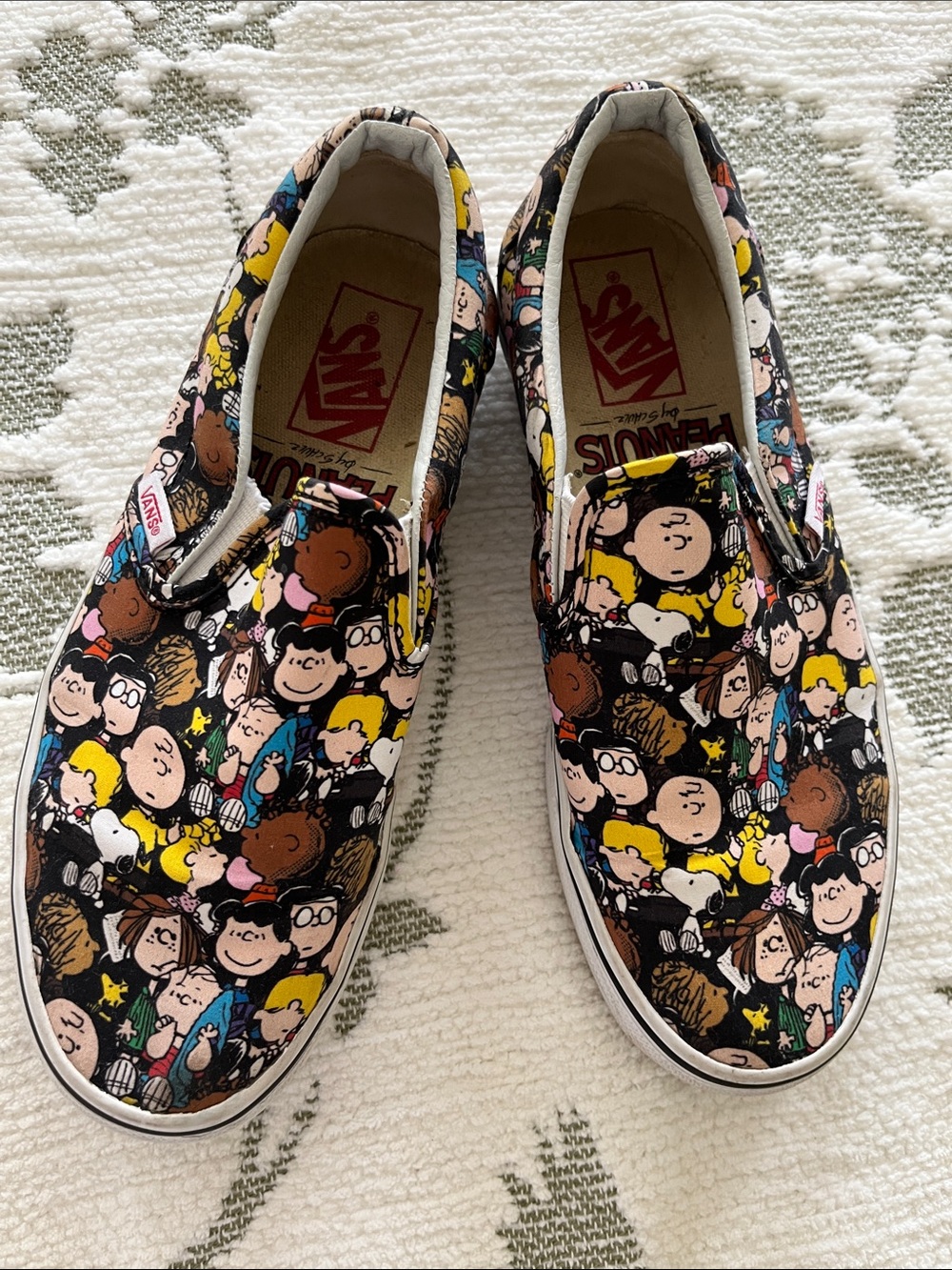 Vans Peanuts Slip-On Sneakers - Peanuts Cartoon Multi 7.5